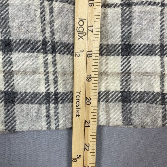 LL Bean Wool Blend Plaid Pencil Skirt Size 12 Lined Favorite Fit Preppy Academia - Picture 15 of 16